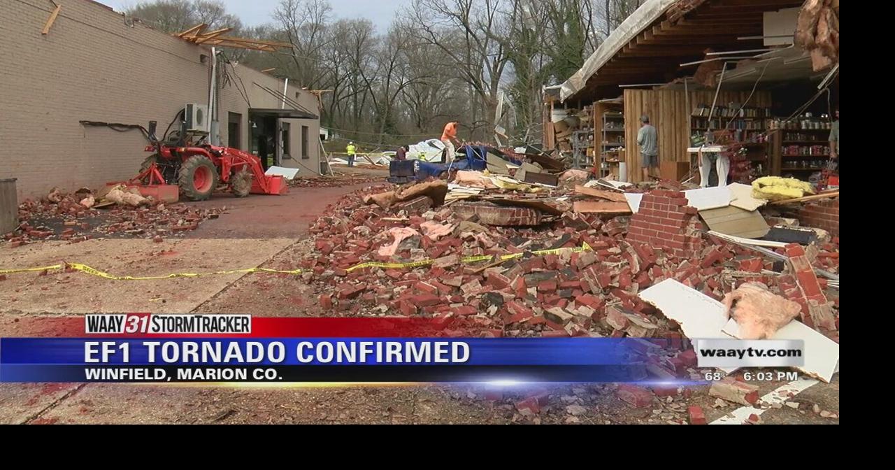 EF1 Tornado Confirmed in Winfield Video