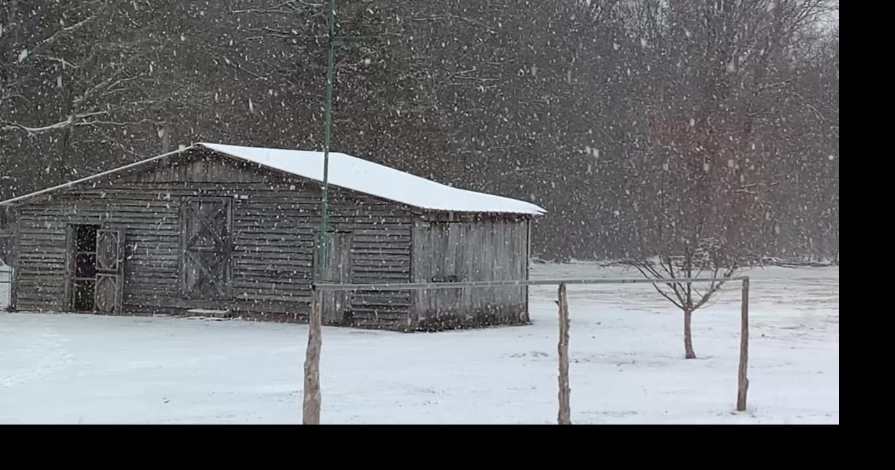 Beautiful snowfall scene in Cherokee Video