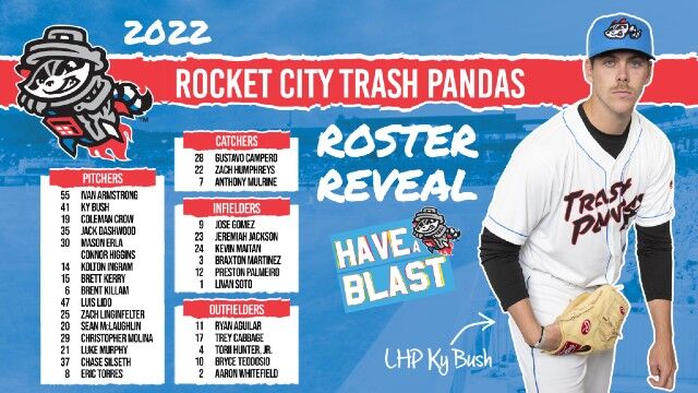 Rocket City Trash Pandas announce Season 2 roster, News