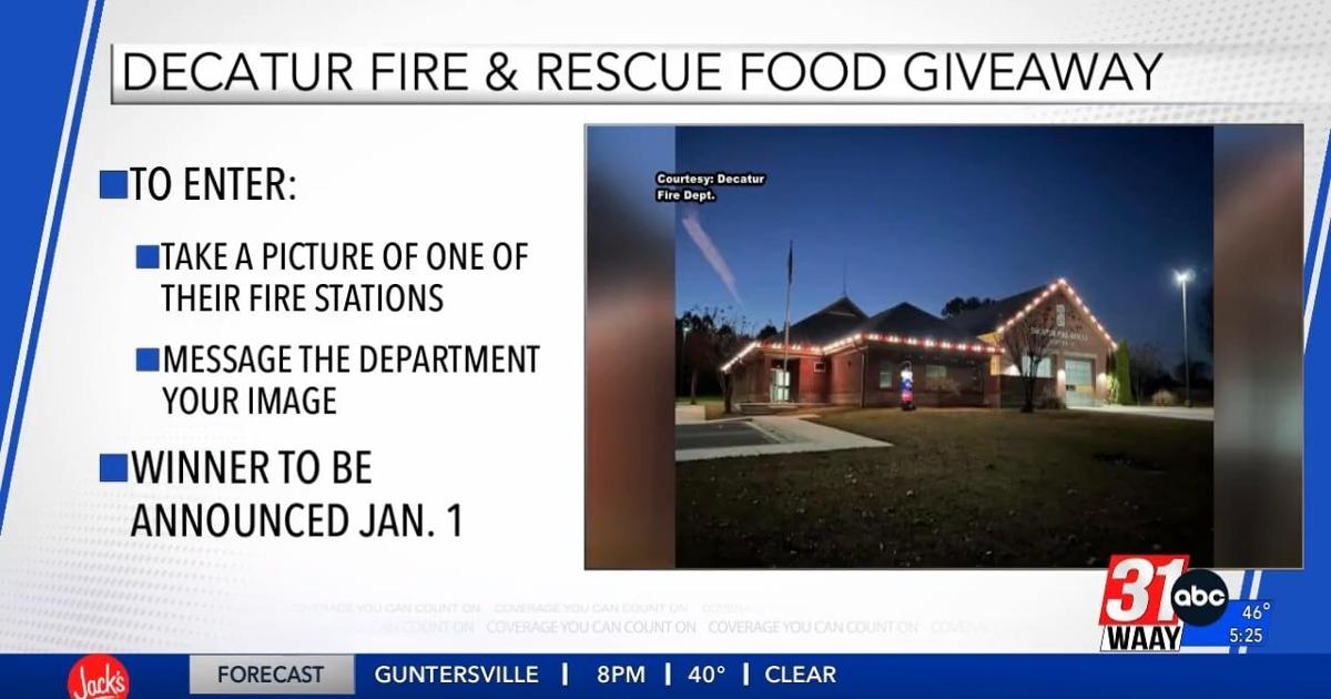 Decatur Fire & Rescue giving away family meal | Video | waaytv.com