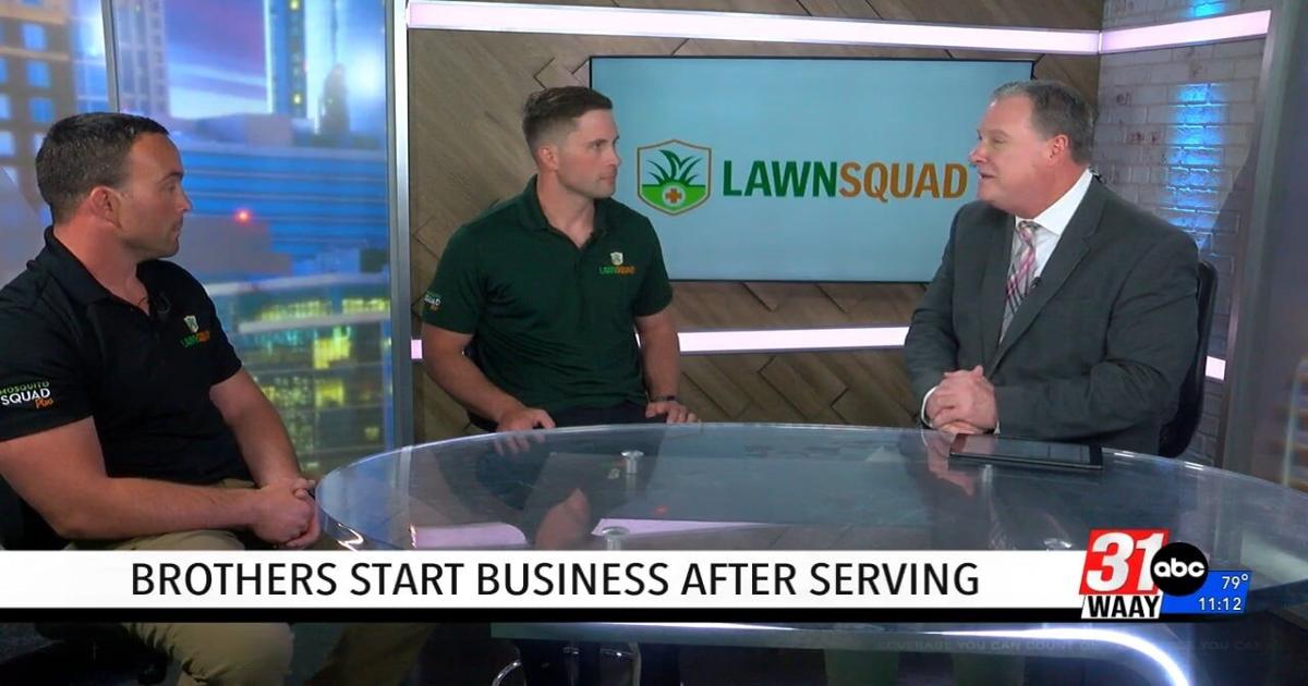 Bailey and Brandon Robertson of Lawn Squad interviewed on WAAY 31