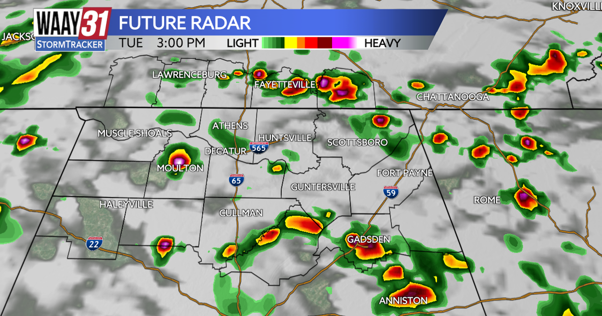 Grab the rain gear for this afternoon