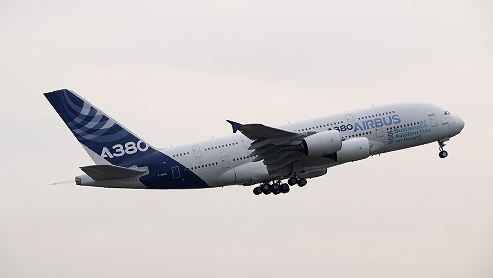 An A380 superjumbo has completed a flight powered by cooking oil