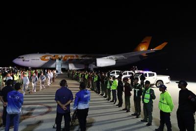 More than 170 Venezuelan migrants, deported to Guantanamo as part of Trump’s crackdown, flown home