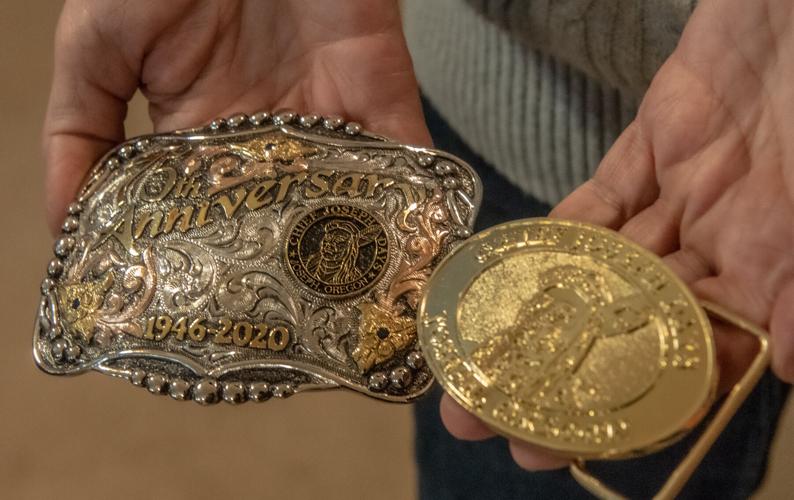 Glass Belt Buckle. Rodeo-worthy.