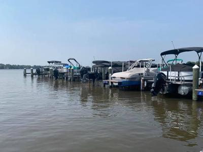 Boats at Lake Decatur