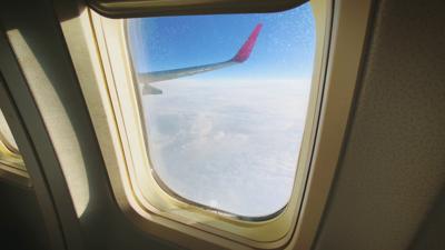 Airplane, flight, flying, window