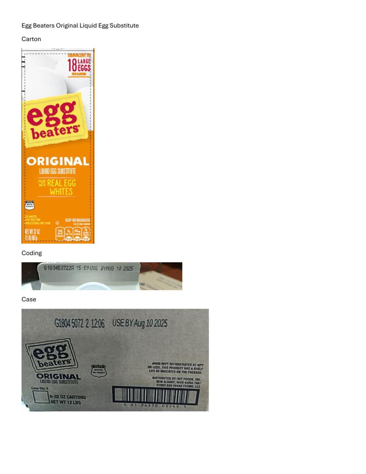 Cargill Kitchen Solutions Recalls Liquid Egg Products Due to an Unapproved Substance