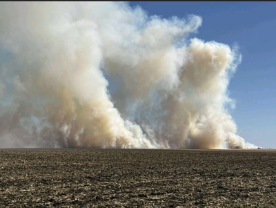 Blue Mound Field Fire