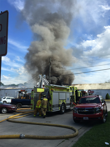 Large Fire Destroys Urbana Business