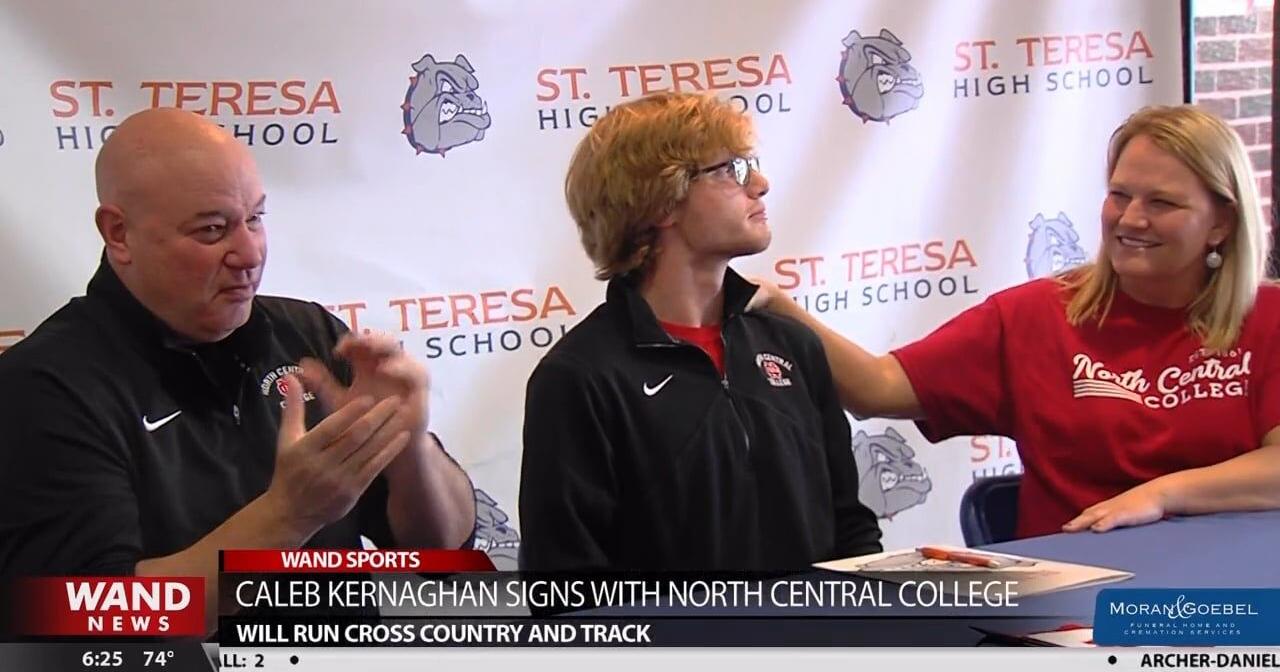Caleb Kernaghan signs with North Central College for Cross Country and Track & Field