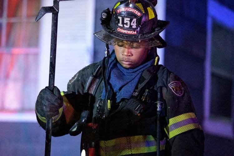City of Champaign firefighters respond to New Year's Eve fire