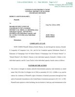 Rebecca Ramey Complaint