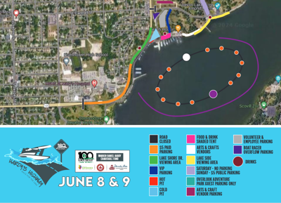 Decatur Boat Race Map 2024 PNG