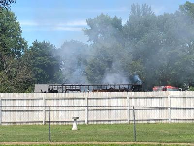 Maroa garage fire
