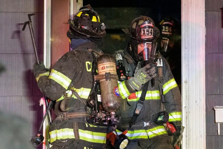 City of Champaign firefighters respond to New Year's Eve fire