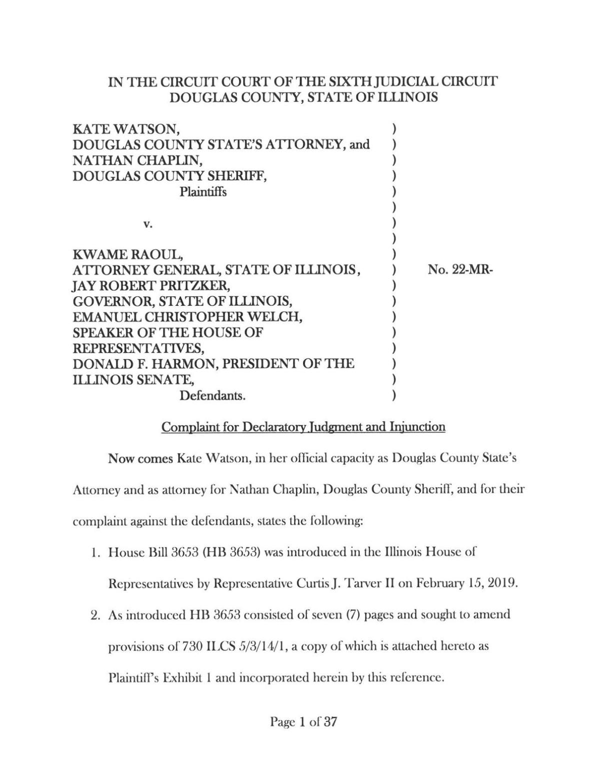 Multiple State's Attorneys file lawsuits against SAFET Act Top