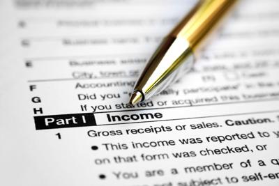 Tax form, income