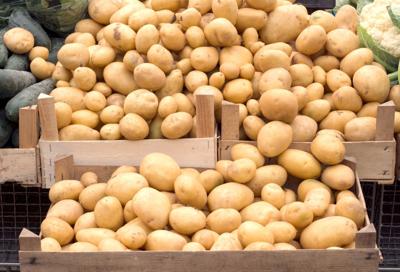 Potatoes, farm fresh food, crops