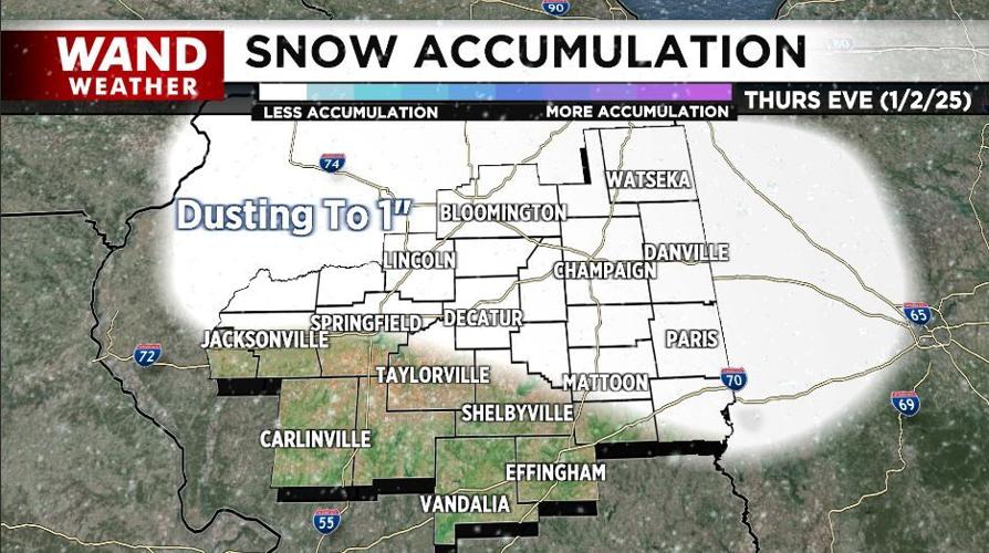 snow accumulation 1-2-25
