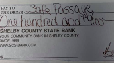 Safe Passage donation