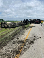 Semi rollovers on I-70