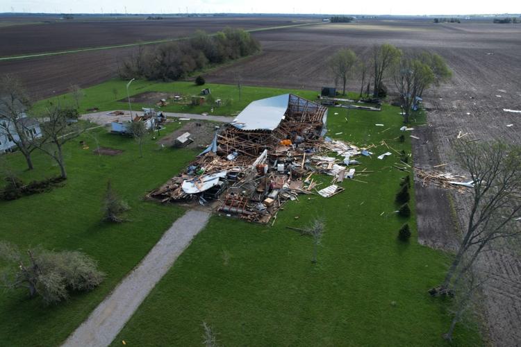 Storm damage in Latham on 4/19/24