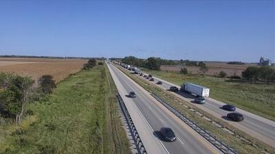 traffic back up i-74