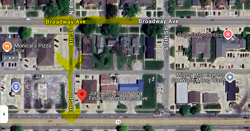 COUNTRY and Illinois Farm Bureau distribution map