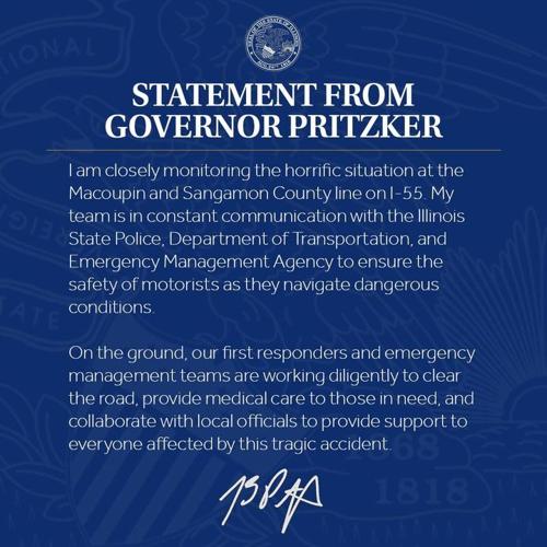 Pritzker Statement on I-55 Crash
