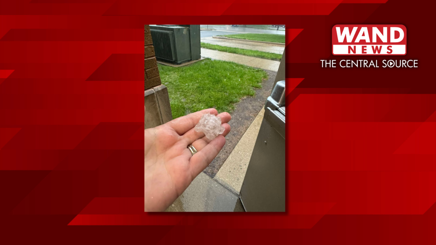 Hail on Carpenter Street in Springfield