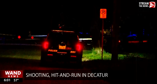 Shooting and hit and run scene in Decatur