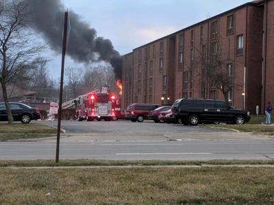 Over 100 people displaced in apartment fire