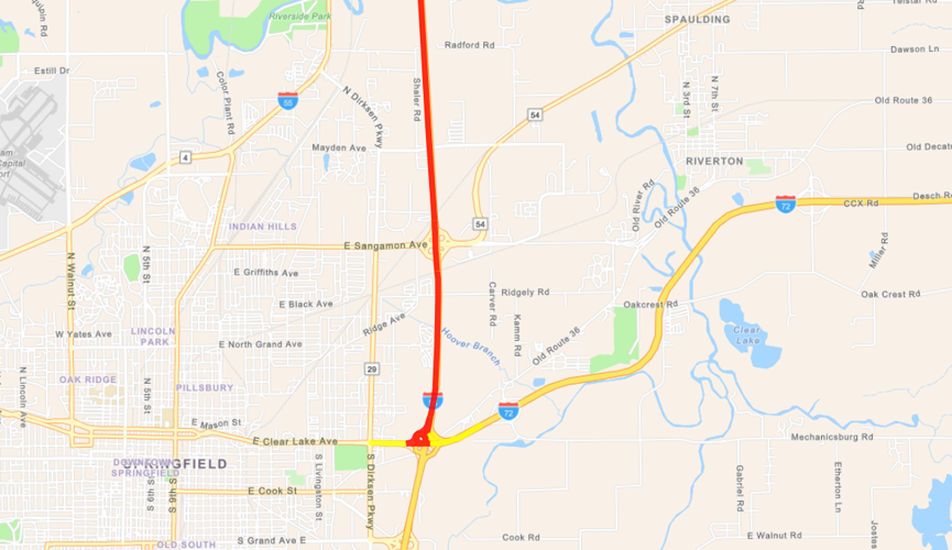 Traffic Interstate 55