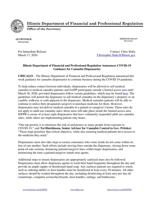 IDFPR cannabis dispensary guidance