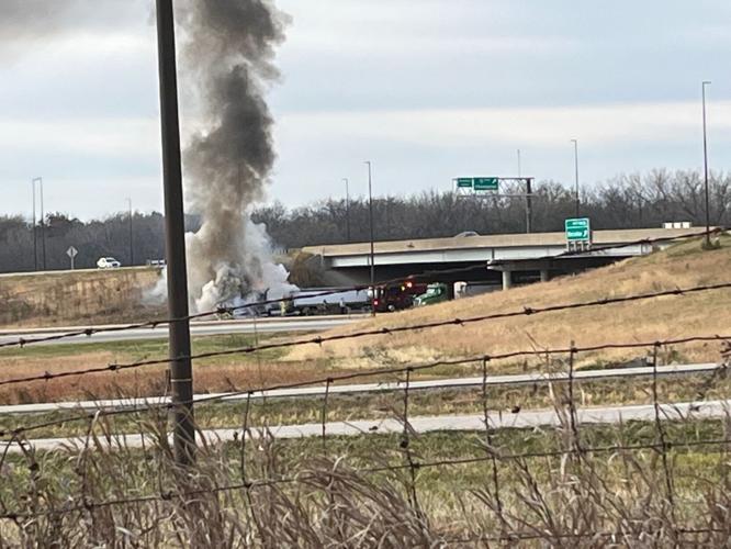 Truck fire near Decatur