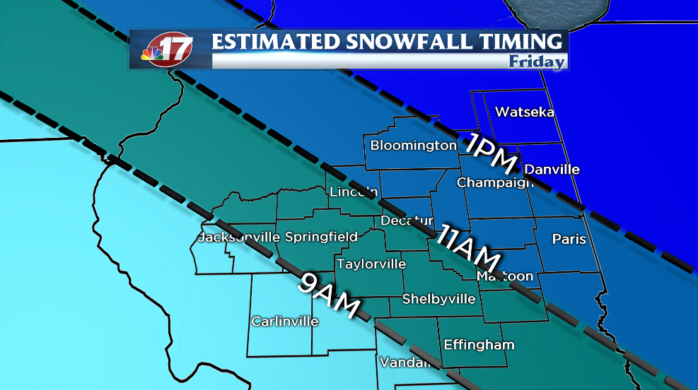 Winter weather set to impact central Illinois Top Stories