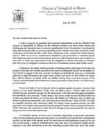 Bishop Thomas Paprocki letter - 5/28/2020