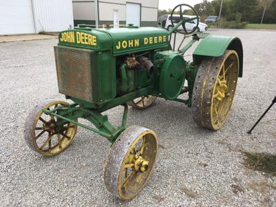 First Deere cultivating tractor up for auction