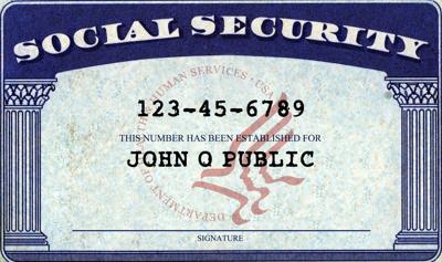 Sample Social Security Card