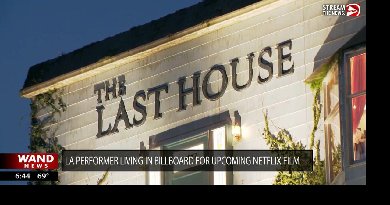 Home sweet billboard? Man sets up home inside billboard to promote movie