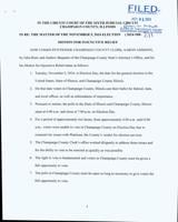Motion for Injunctive Relief