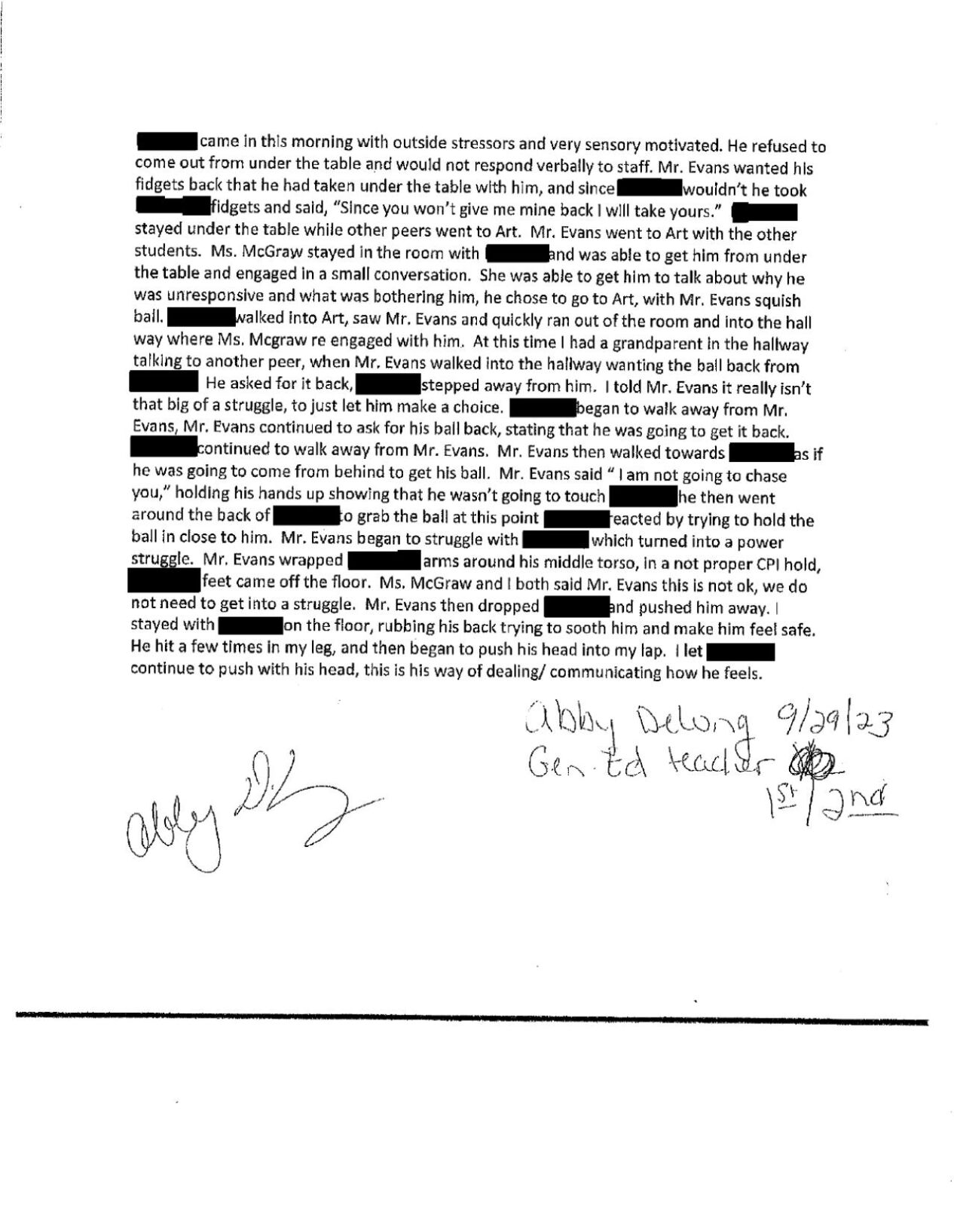 Eyewitness Accounts