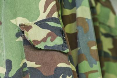 Camo uniform closeup