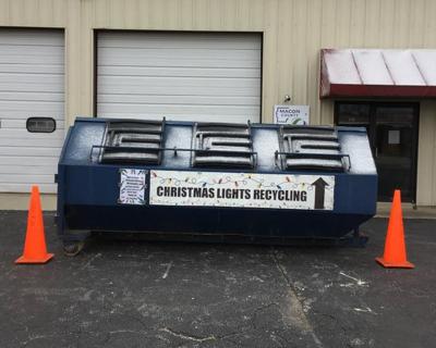 Macon County Christmas light recycling