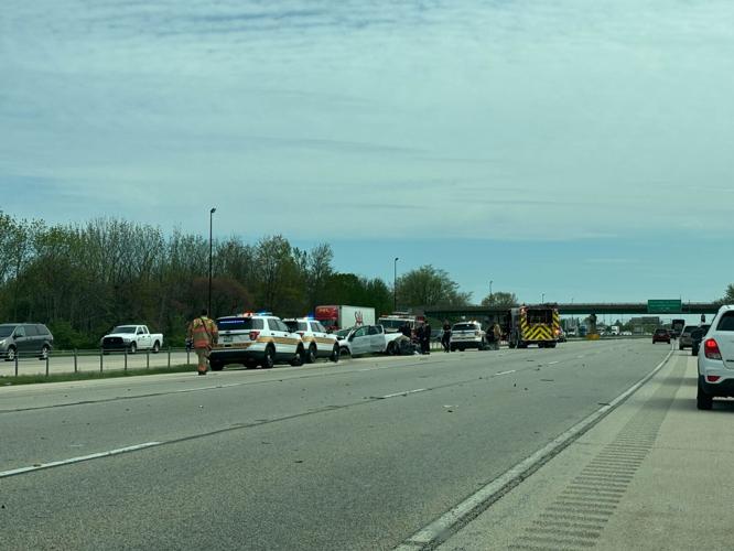 Crash on I-55 southbound April 19, 2024