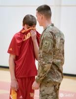 Soldier surprises younger brother with perfect Christmas gift