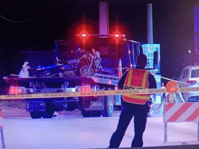 Decatur Police investigate an accident involving a motorcycle