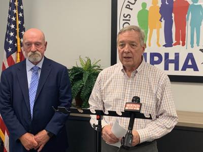 Tom Hughes and Sen. Dick Durbin