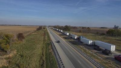 I-74 shut down between St. Joseph, Fithian due to grass fire